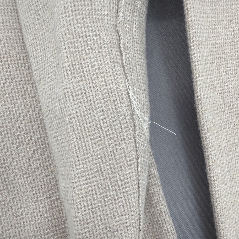 Vintage 90s Eddie Bauer Denim Shirt Mens M 100 Cotton Beige Button Down Workwear - Picture 14 of 15